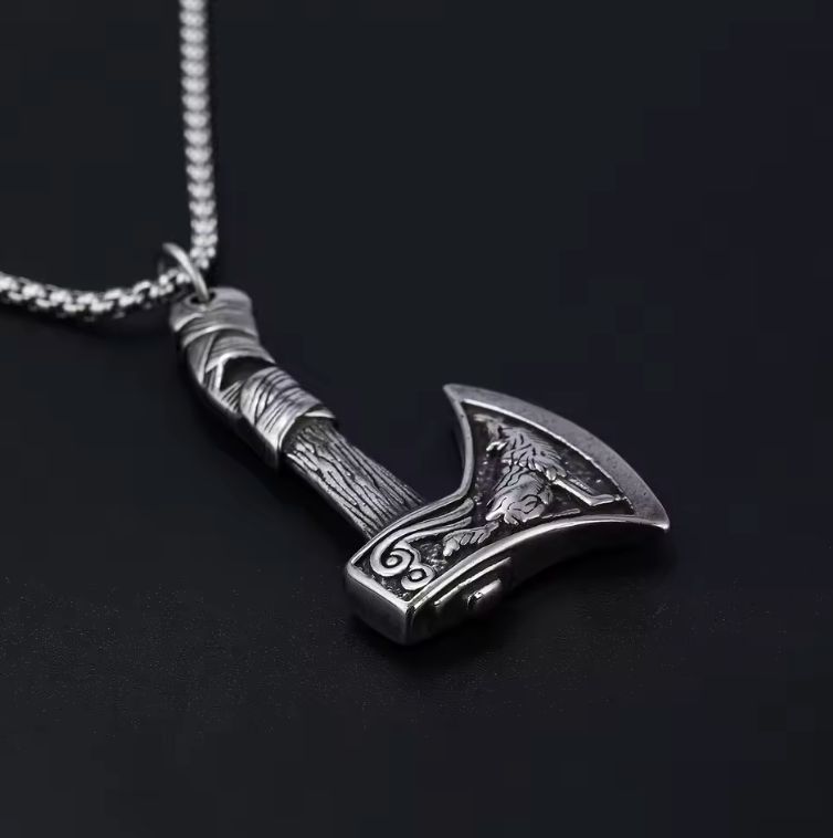 Fenrir axe necklace